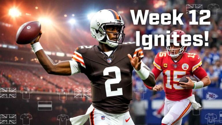 NFL Week 12 top storylines Shedeur Sanders first start Chiefs desperation global fans