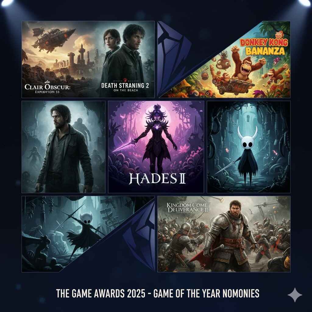 The six titles competing for the ultimate prize: Game of the Year at The Game Awards 2025. TGA 2025 Nominees
