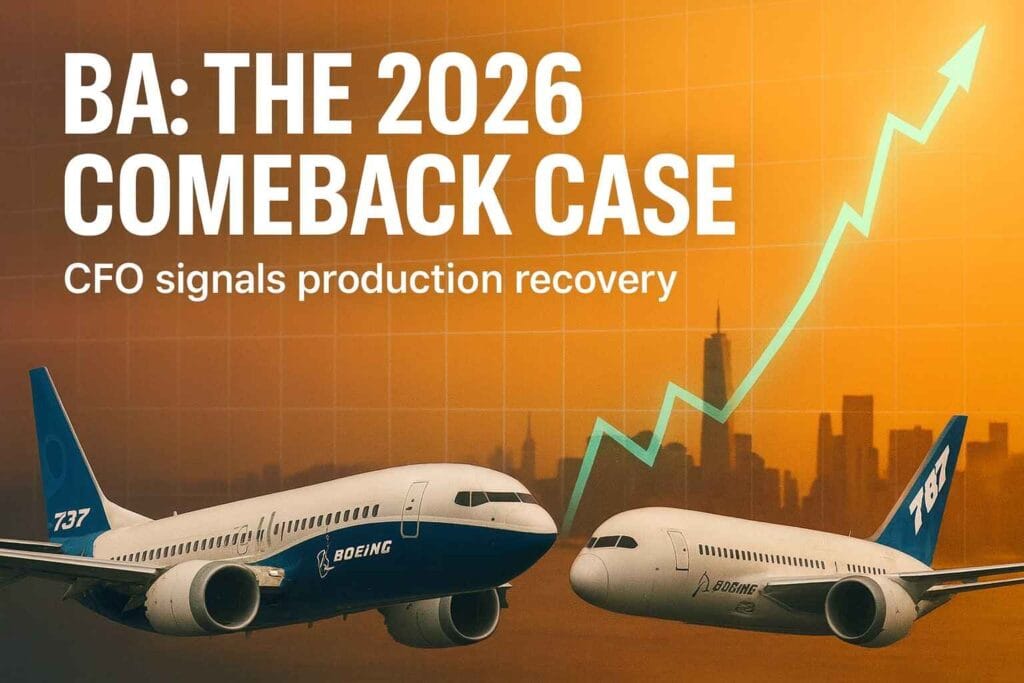 Boeing stock rises as CFO signals 2026 production recovery and aircraft manufacturing turnaround