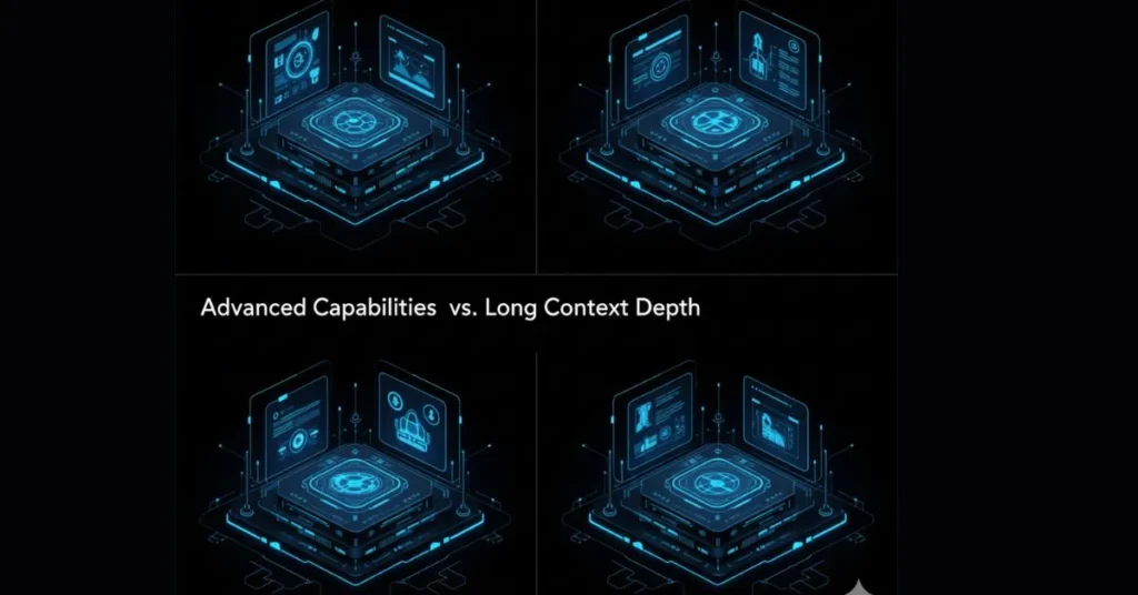A conceptual comparison of Google Gemini 3’s multimodal video processing vs. Claude 4.5’s 2-million-token long context document analysis.Google Gemini 3 vs Claude 4.5