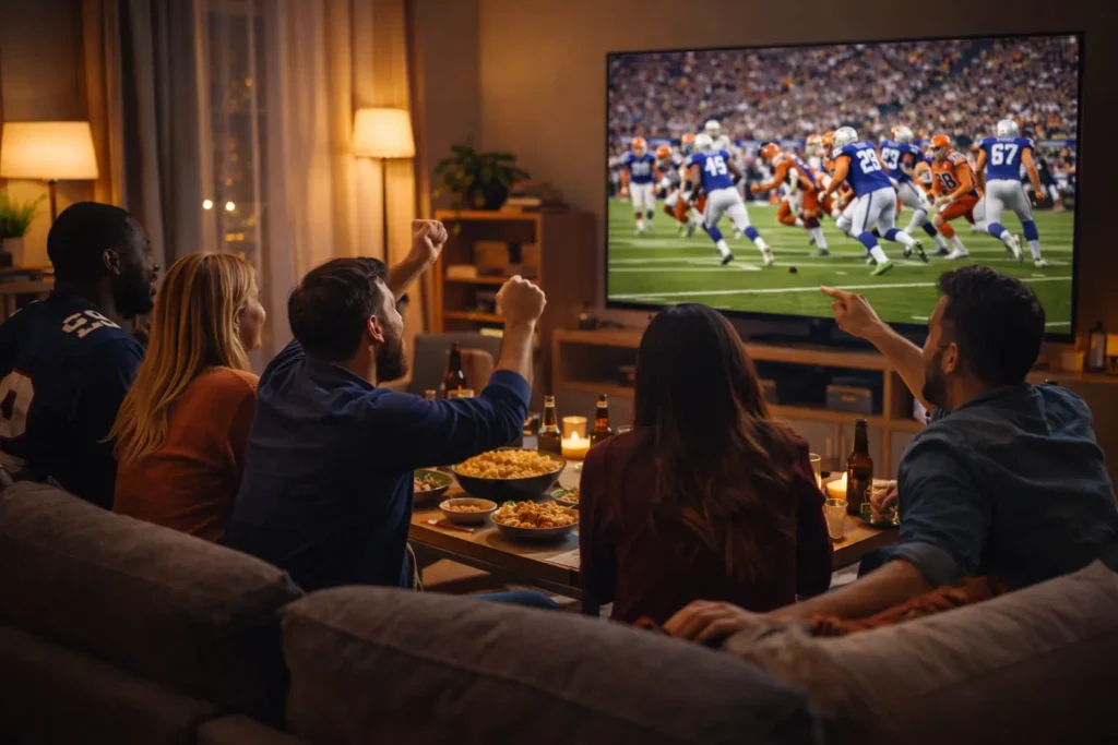 Fans watching the Super Bowl at home while planning their day around the kickoff time